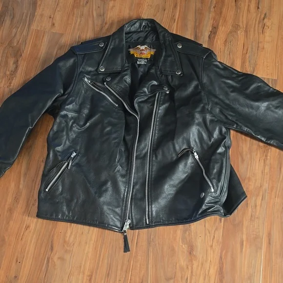 Harley Davidson Leather Jacket Size 3W - Picture 1 of 5
